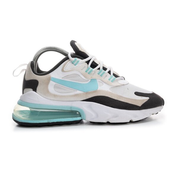 NIKE Air Max 270 React Photon Dust Aurora Green Black women's size 6.5 - Picture 1 of 11